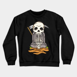 skull grave Crewneck Sweatshirt